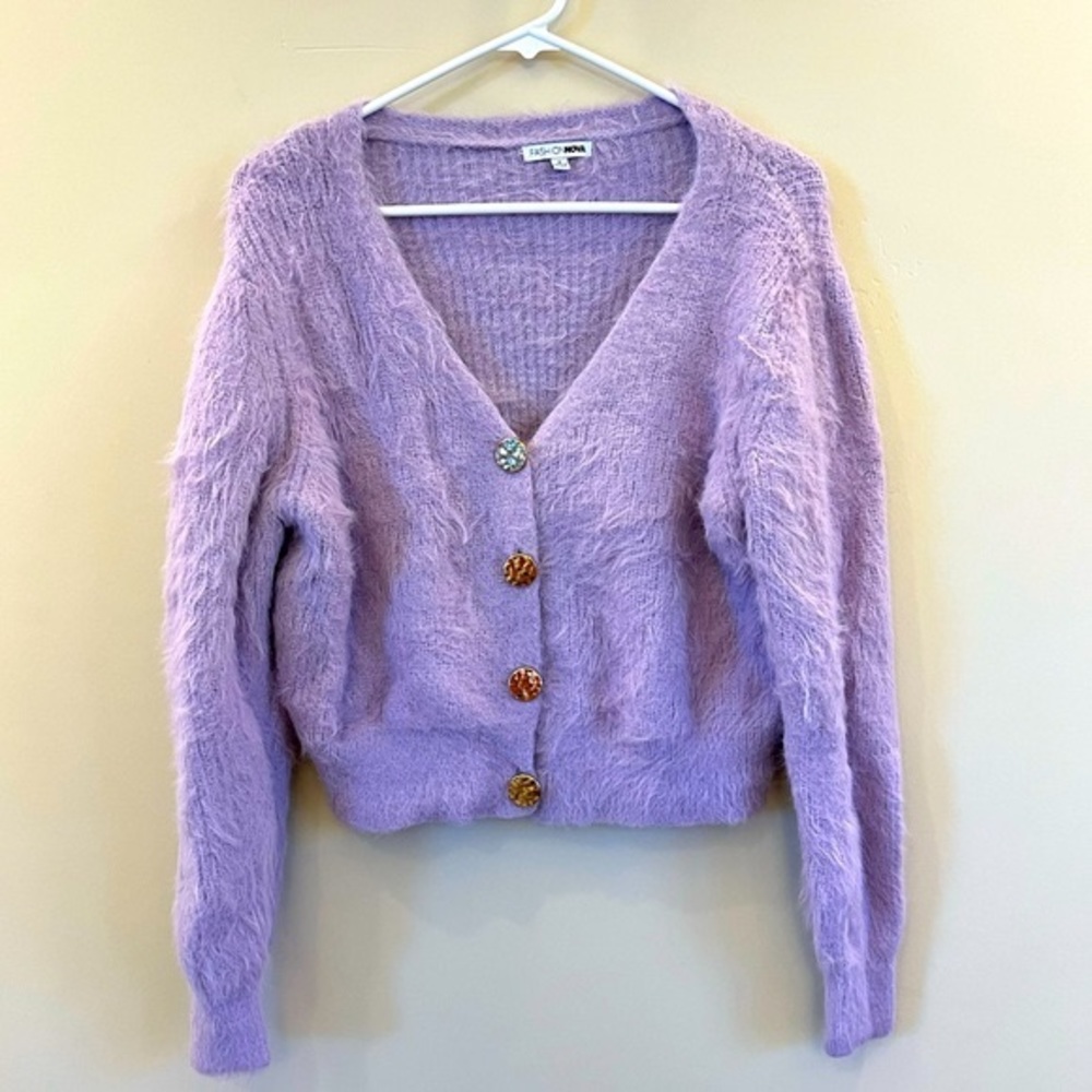 Purple Cardigan